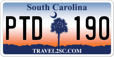 SC license plate PTD190