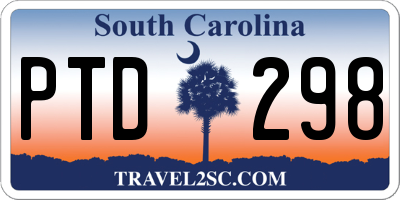 SC license plate PTD298