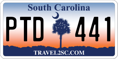 SC license plate PTD441