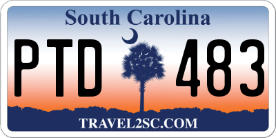 SC license plate PTD483