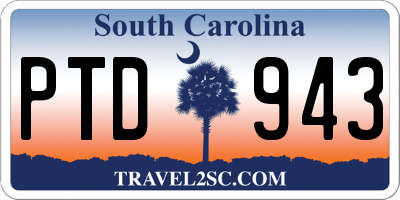 SC license plate PTD943