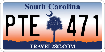 SC license plate PTE471