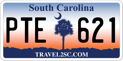 SC license plate PTE621