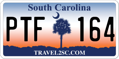SC license plate PTF164