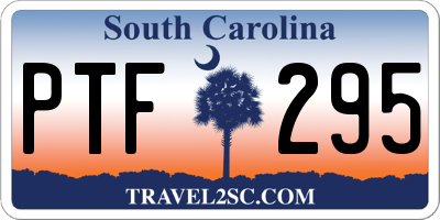 SC license plate PTF295