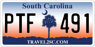 SC license plate PTF491