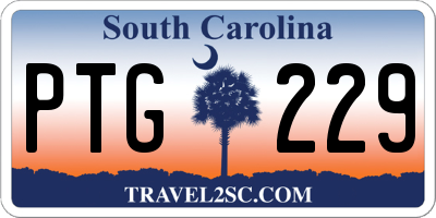 SC license plate PTG229