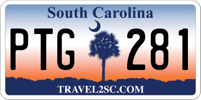 SC license plate PTG281
