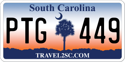 SC license plate PTG449