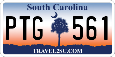 SC license plate PTG561