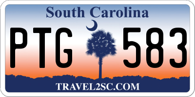 SC license plate PTG583