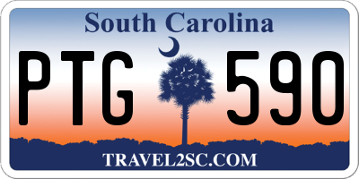 SC license plate PTG590