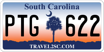 SC license plate PTG622