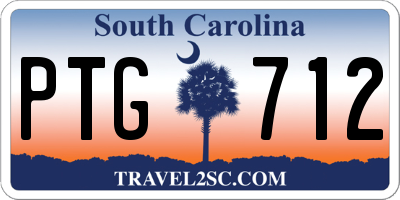 SC license plate PTG712