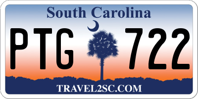 SC license plate PTG722