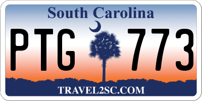 SC license plate PTG773