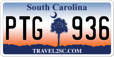 SC license plate PTG936