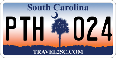 SC license plate PTH024
