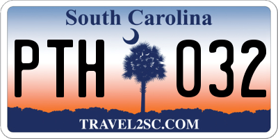 SC license plate PTH032