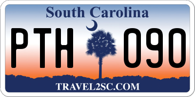 SC license plate PTH090
