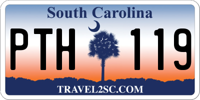SC license plate PTH119