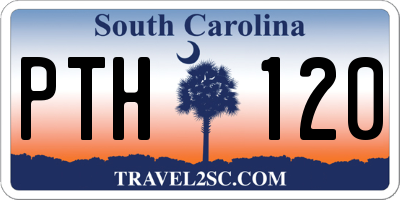 SC license plate PTH120
