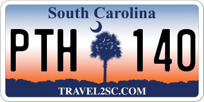SC license plate PTH140