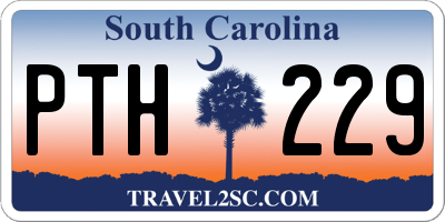 SC license plate PTH229