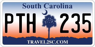 SC license plate PTH235