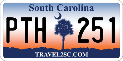 SC license plate PTH251