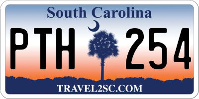 SC license plate PTH254