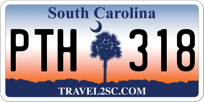 SC license plate PTH318