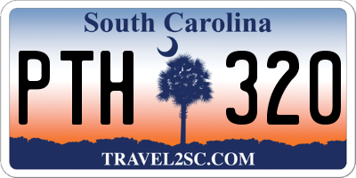 SC license plate PTH320