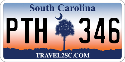 SC license plate PTH346