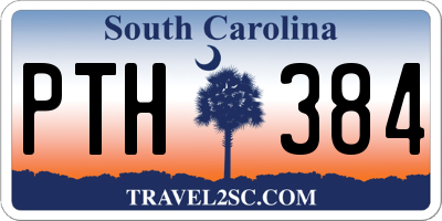 SC license plate PTH384