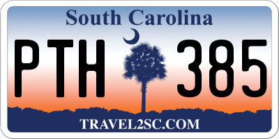 SC license plate PTH385