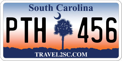 SC license plate PTH456
