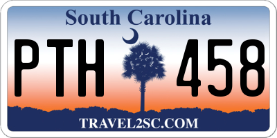 SC license plate PTH458