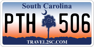 SC license plate PTH506
