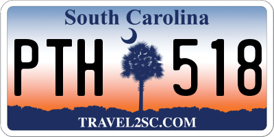 SC license plate PTH518