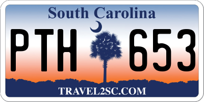 SC license plate PTH653