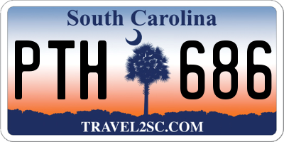 SC license plate PTH686