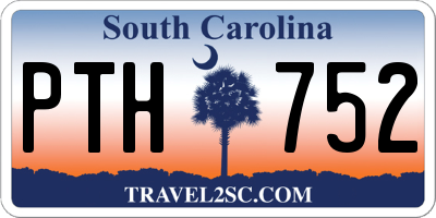SC license plate PTH752
