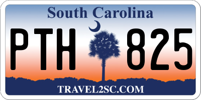 SC license plate PTH825