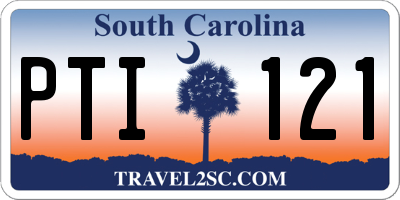 SC license plate PTI121