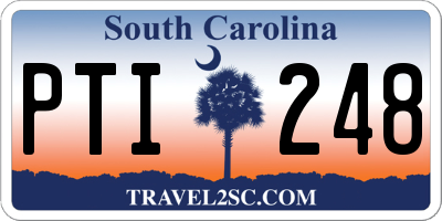 SC license plate PTI248