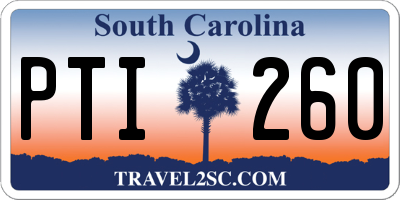 SC license plate PTI260