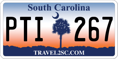 SC license plate PTI267