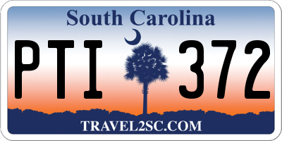 SC license plate PTI372