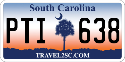 SC license plate PTI638